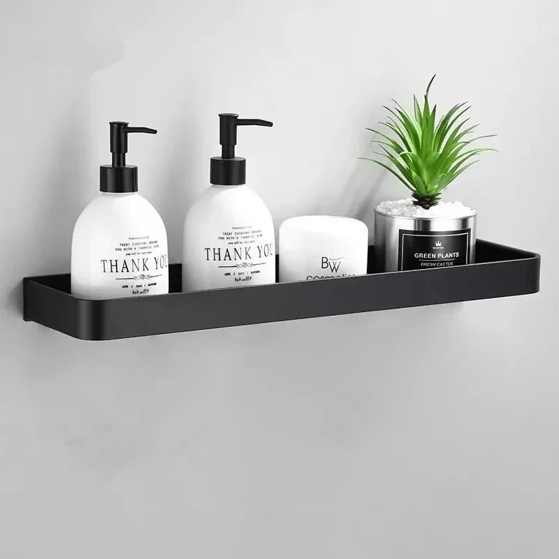 Floating bathroom shelf