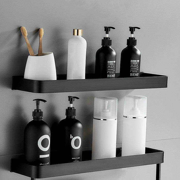 Floating bathroom shelf