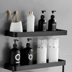 Floating bathroom shelf