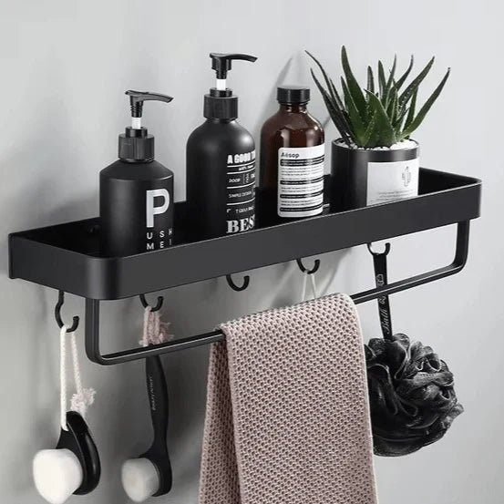 Floating bathroom shelf