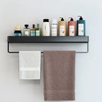 Floating bathroom shelf