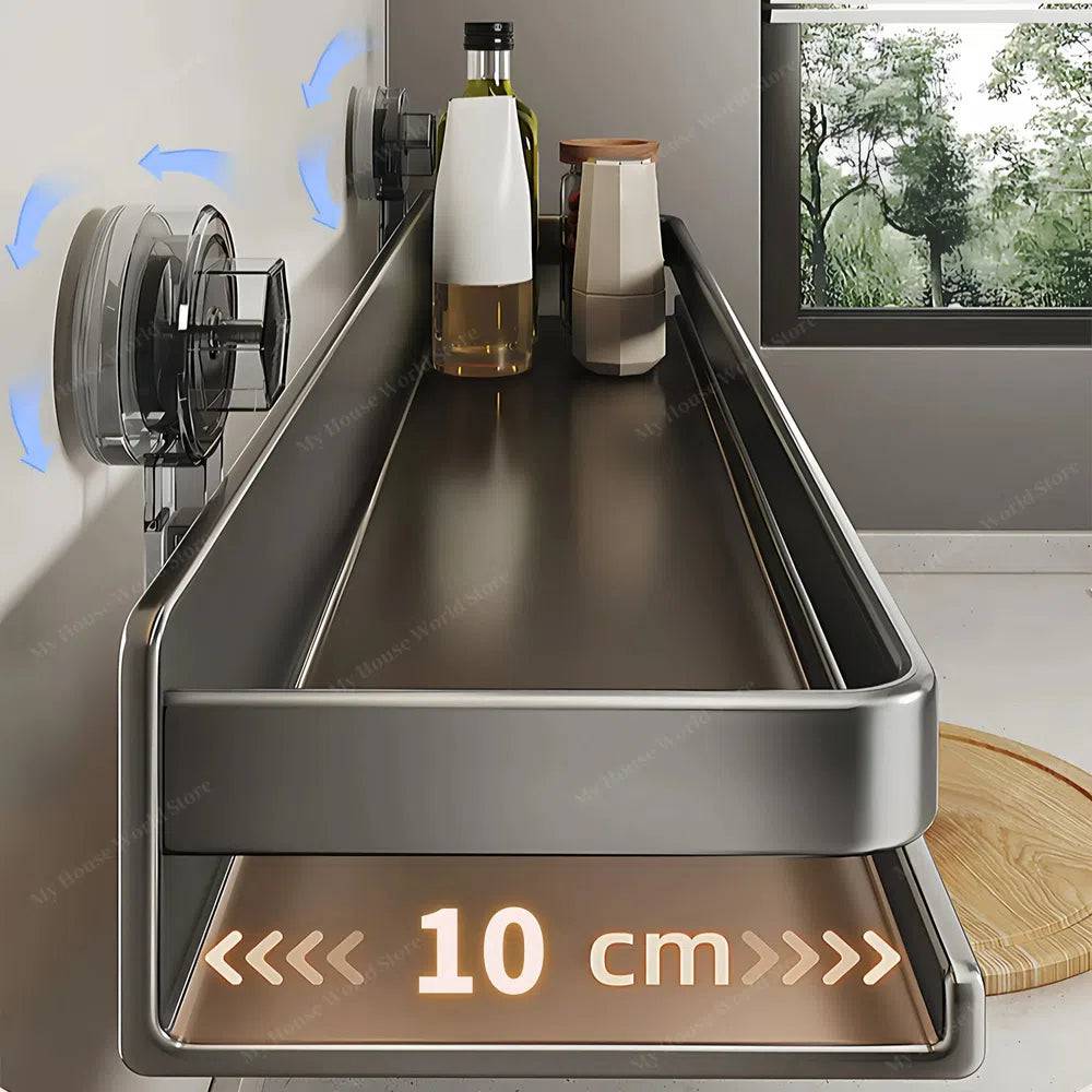 Stainless steel wall shelf