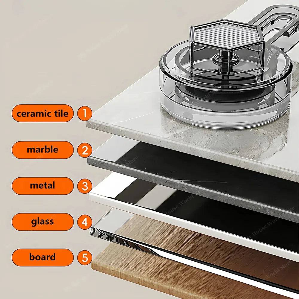 Stainless steel wall shelf