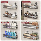 Stainless steel wall shelf