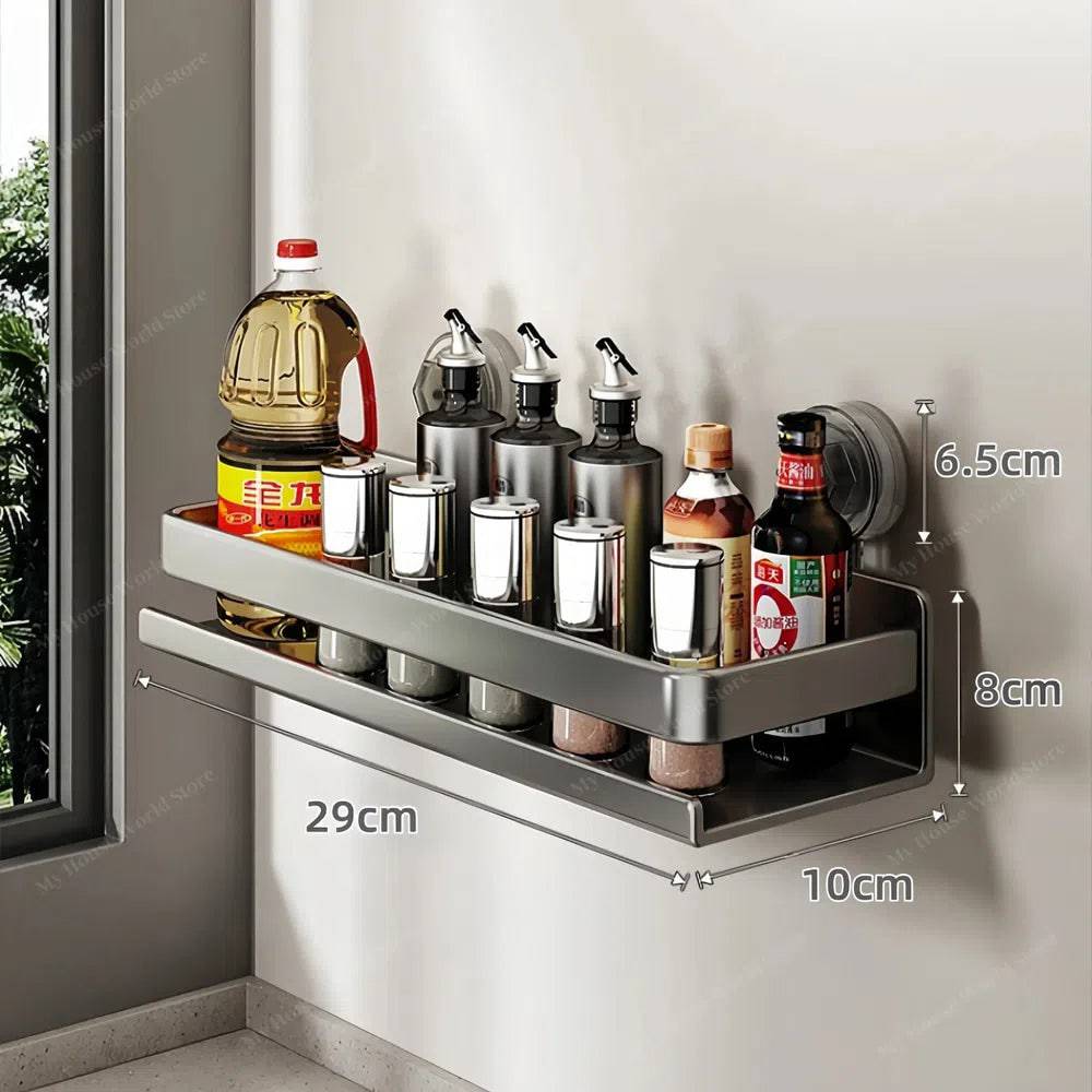 Stainless steel wall shelf