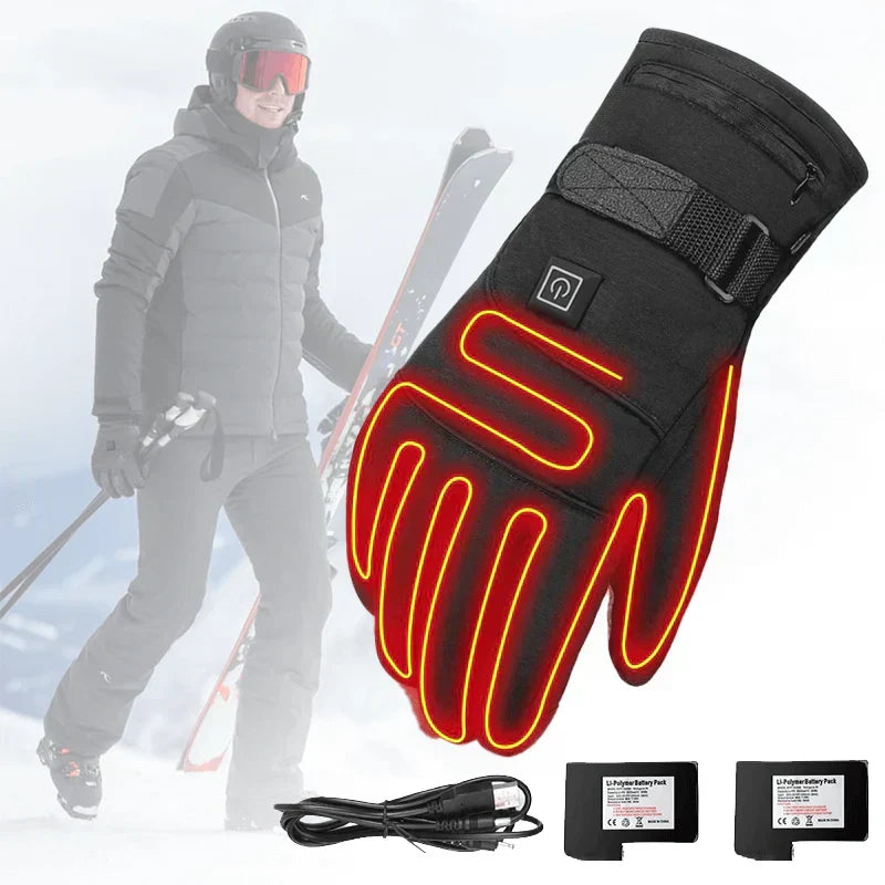 HeatGuard Waterproof Heated Gloves with Fast Warming, Touchscreen Control and Outdoor Comfort