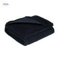 Velour throw with waterproof membrane