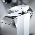 Stainless steel basin mixer