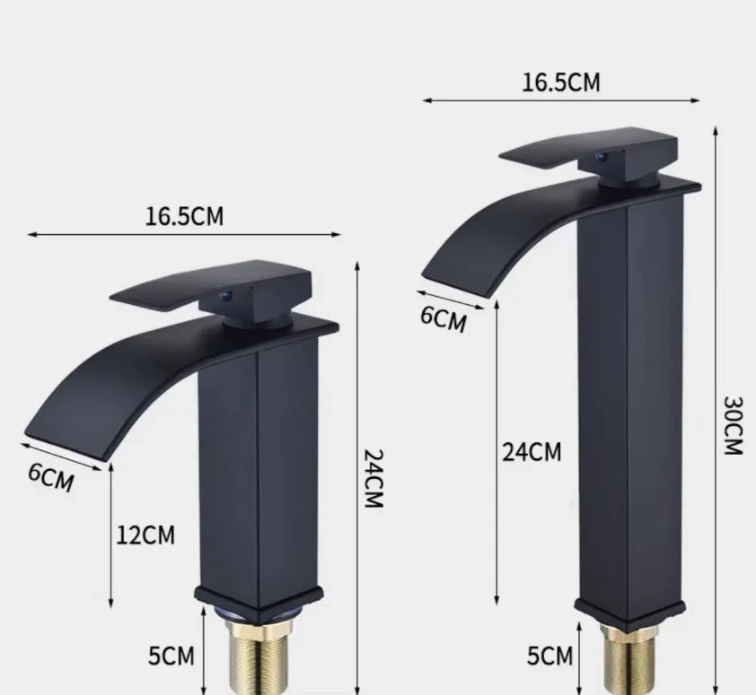 Stainless steel basin mixer