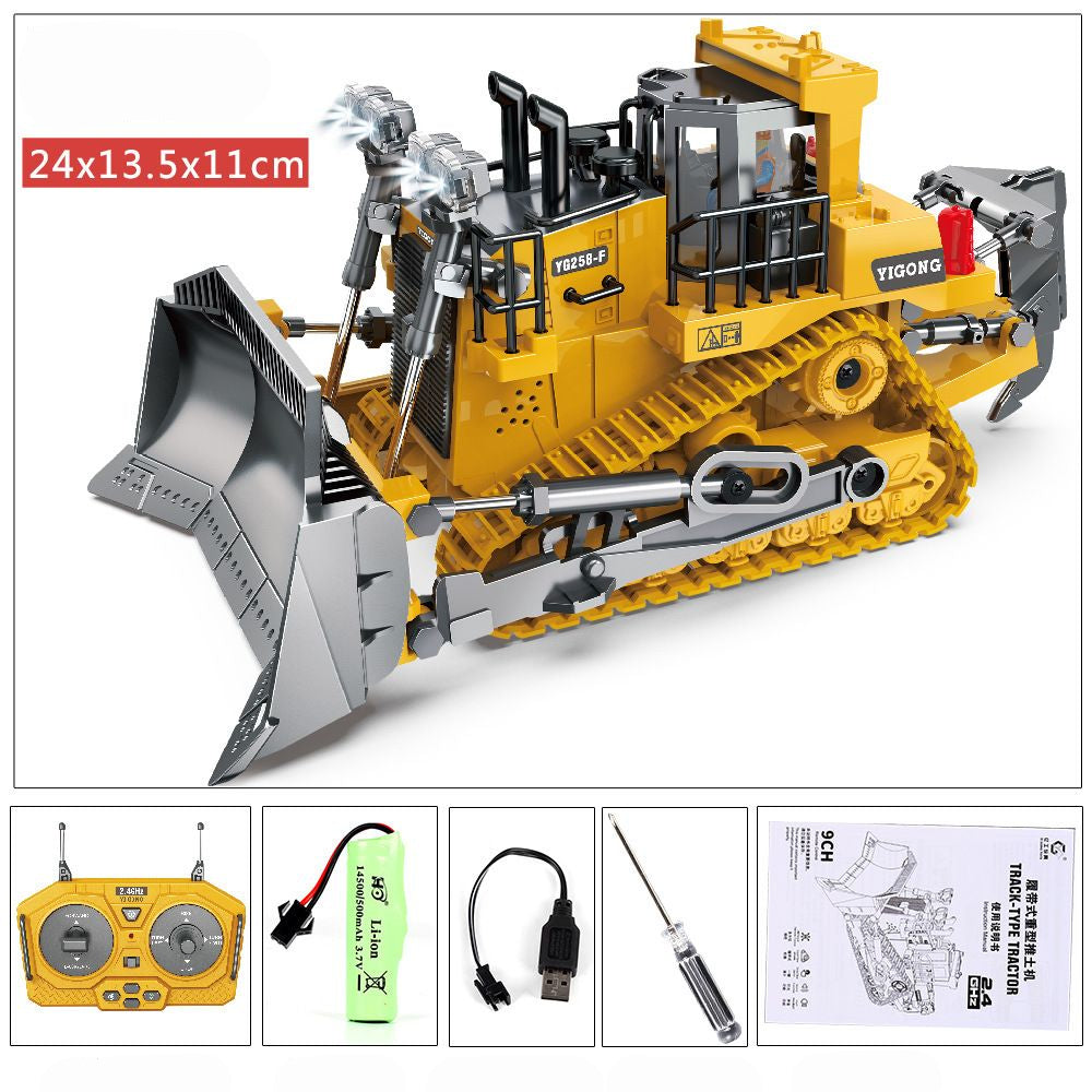 Remote Control Excavator Set – 4 RC Construction Toys for Kids, 1:24 Scale