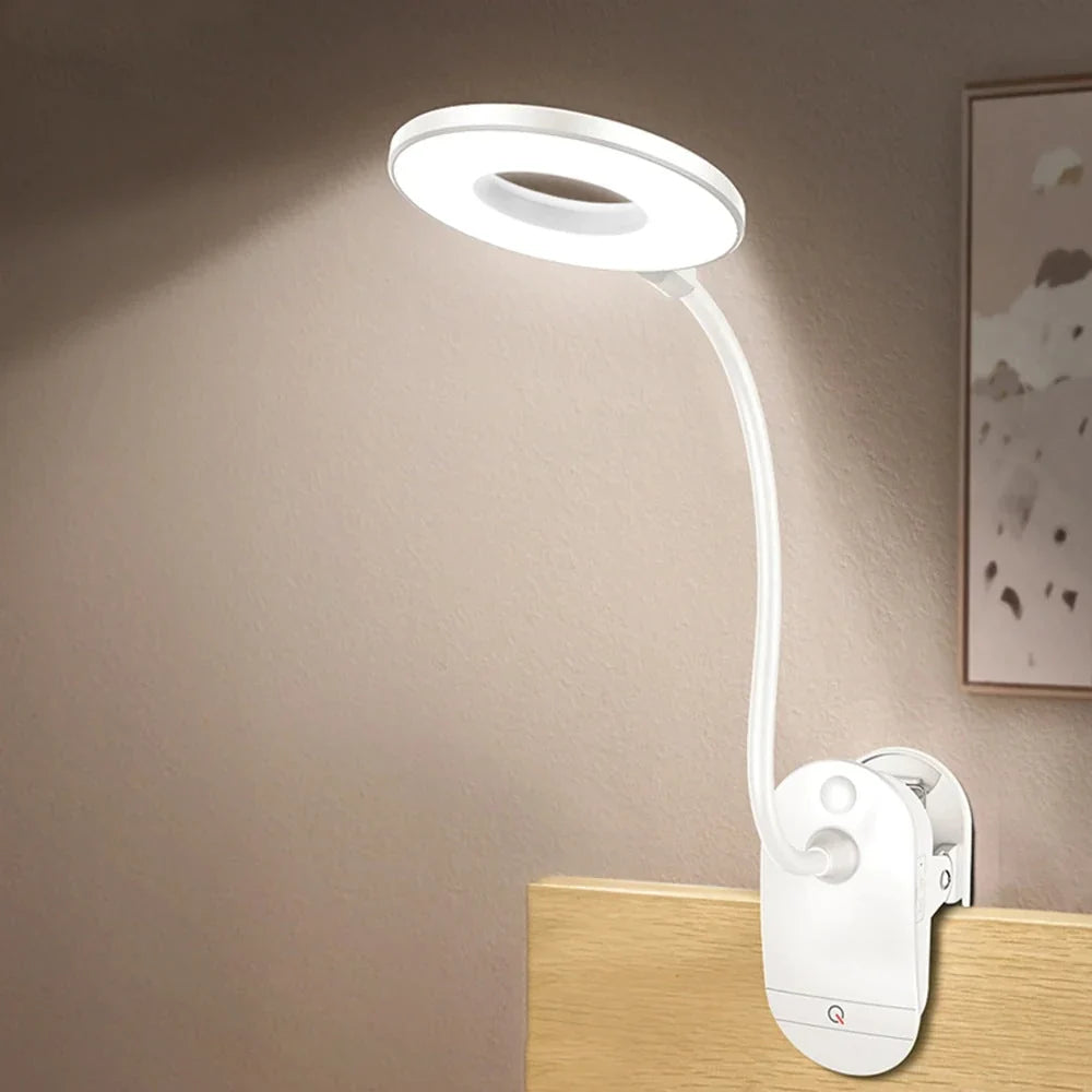 Wireless Clip-On Bedside Lamp with Adjustable Brightness and USB Charging 0