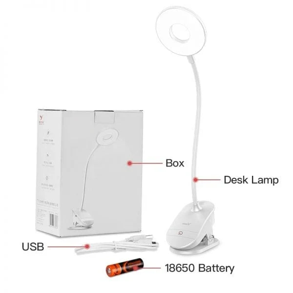 Wireless Clip-On Bedside Lamp with Adjustable Brightness and USB Charging 4