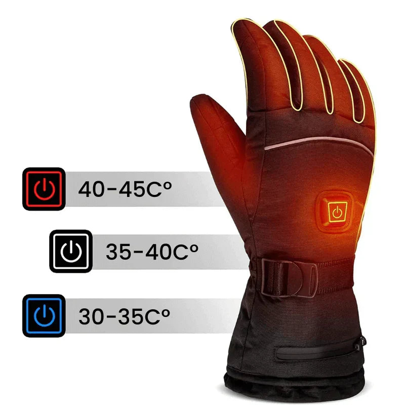 HeatGuard Waterproof Heated Gloves with Fast Warming, Touchscreen Control and Outdoor Comfort