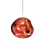 LunaLux Glass Pendant Light with Modern Elegance and Warm Ambient Illumination for Dining Areas