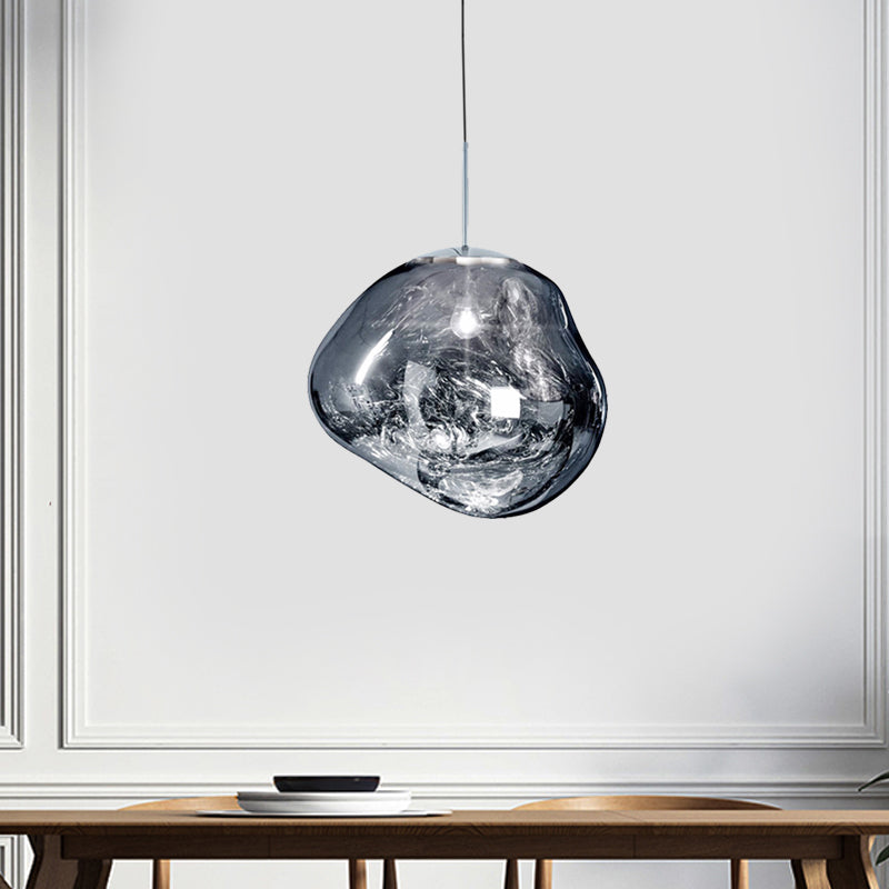 LunaLux Glass Pendant Light with Modern Elegance and Warm Ambient Illumination for Dining Areas