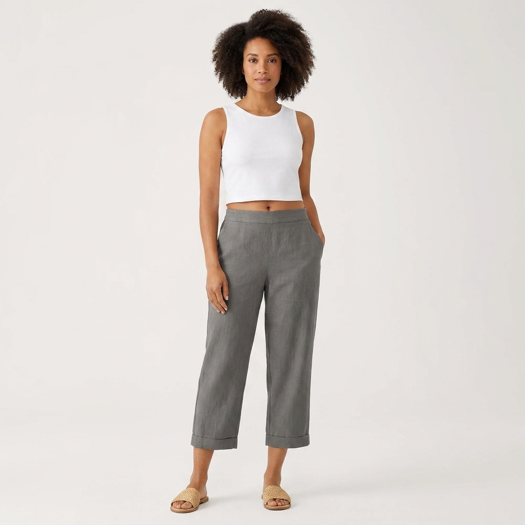 Women’s Relaxed Airy Pants | Lightweight Fabric, Elastic Waist & Summer Fit