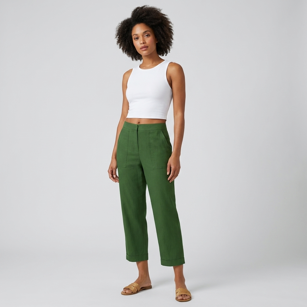 Women’s Relaxed Airy Pants | Lightweight Fabric, Elastic Waist & Summer Fit