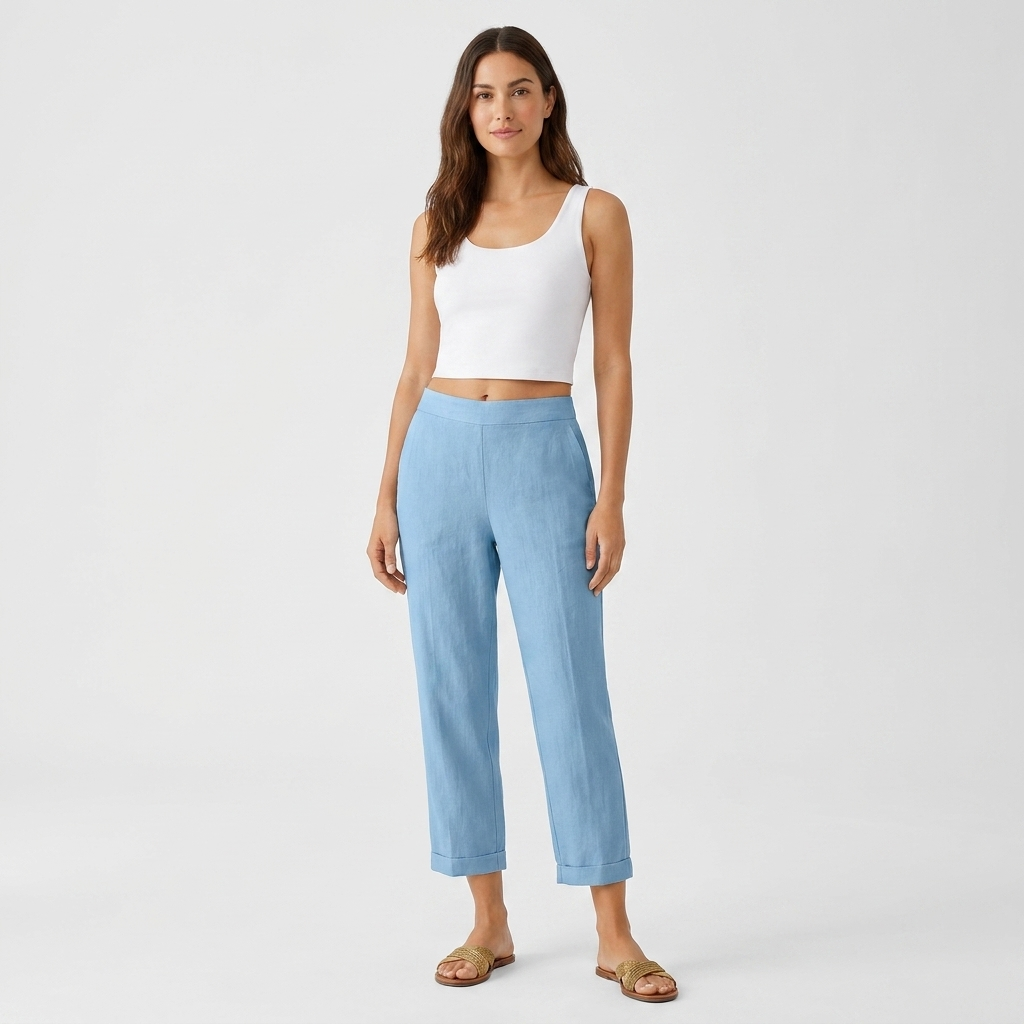 Women’s Relaxed Airy Pants | Lightweight Fabric, Elastic Waist & Summer Fit