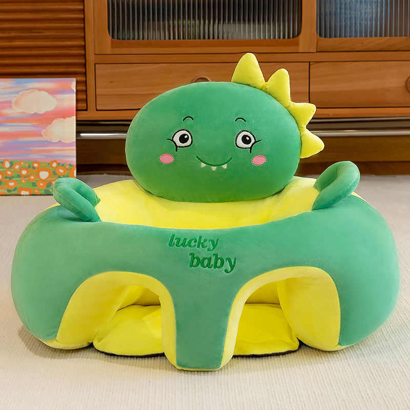 Baby Floor Seat – Plush Animal Support Seat for Babies Learning to Sit Up