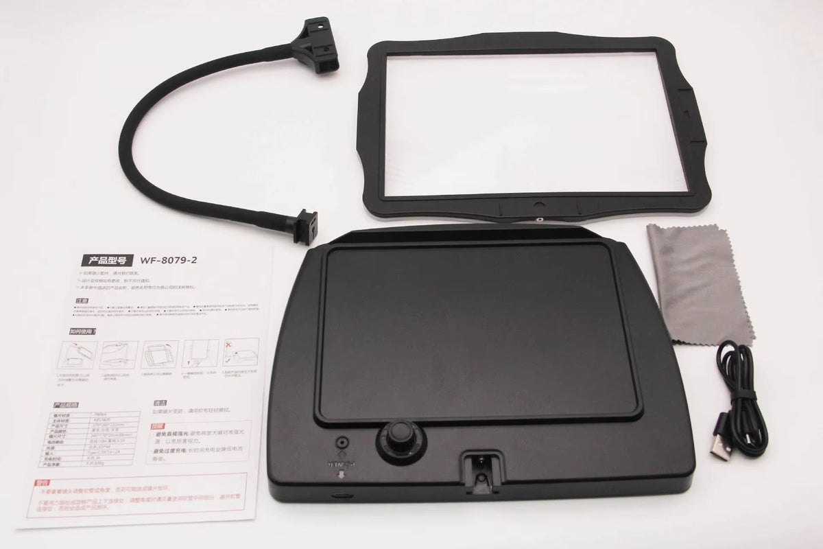 Magnifying Lamp LED – 48 LEDs, Flexible Arm and USB Rechargeable