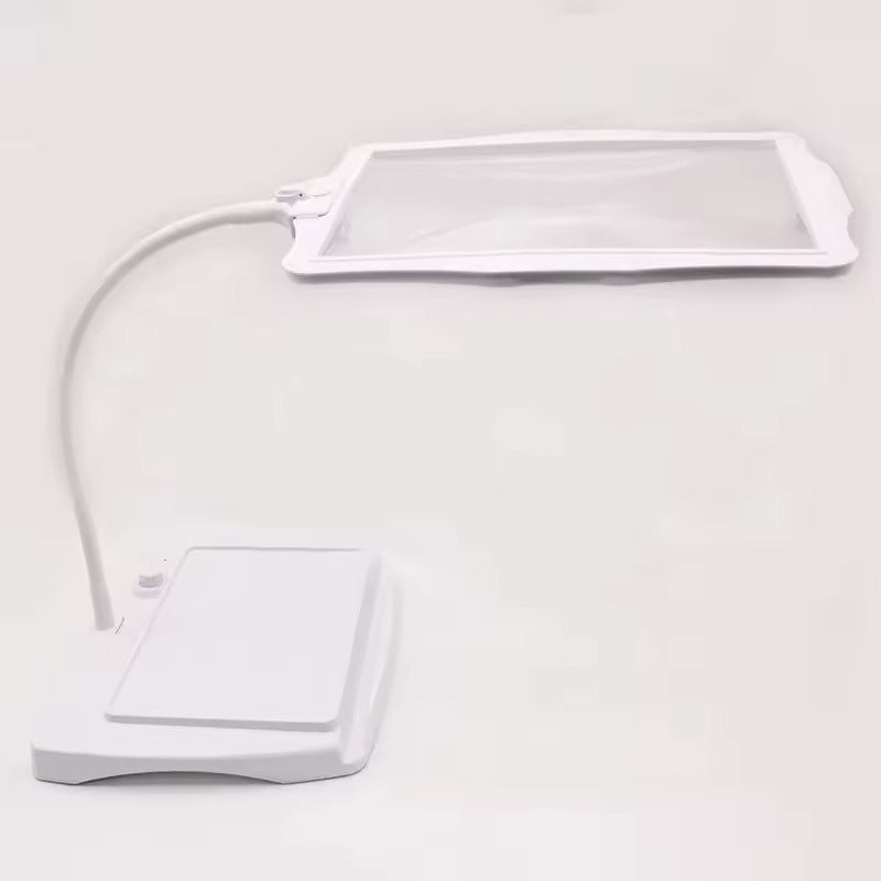 LED Magnifying Desk Lamp – 3X Large Lens with Flexible Gooseneck