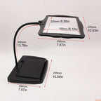 LED Magnifying Desk Lamp – 3X Large Lens with Flexible Gooseneck