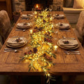Faux Olive Stem with Lights – Mediterranean Greenery with a Soft Built-In Glow