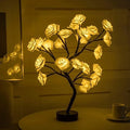 Rose Blossom Table Lamp – Small Light-Up Flower Tree for Shelf or Bedside