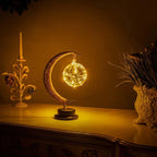 Moon Tree Table Lamp – Soft Warm Light in a Brass, Purple or Blue Finish